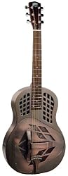 Recording King Metal Tricone Resonator Guitar, Champagne Matte