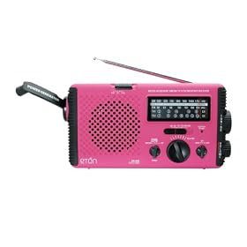 Et�n FR400 Special Edition Pink Crank-Powered Emergency Radio with AM FM, NOAA and TV-VHF by Eton