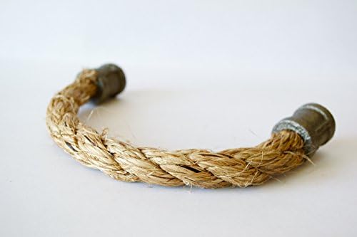 Large Rope Drawer Pulls - Straight Iron Ends