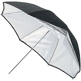 Bowens 36 Silver/White Umbrella with Removeable Back Cover.