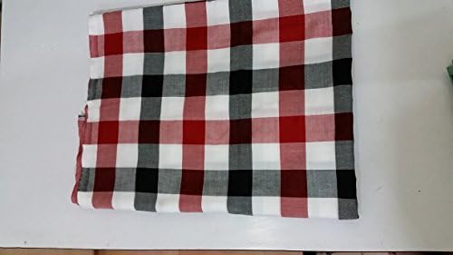 Thai Loincloth - Pha Kao Ma - Multipurpose Thai Style Clothes - Color Red Gray White