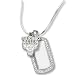 Chicago Bulls 3/8â Sterling Silver Mini Dog Tag