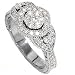 SALE .79CT PAVE DIAMOND VINTAGE ENGAGEMENT RING ANTIQUE ANNIVERSARY WHITE GOLD
