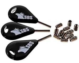 SBS Surf Fin Key and Screws for FCS Fins (3 Keys & 12 FCS Screws)