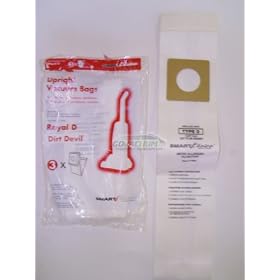 Smart Choice Dirt Devil Vacuum Cleaner Bags, To Fit Dirt Devil Featherlite Style D, Part