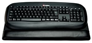 Black Leather Keyboard Pad