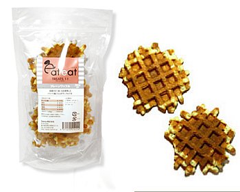 プレーンワッフル 6個入り (犬用おやつ) 【eat-eat】