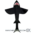 7-ft. Black Nylon Shark Kite