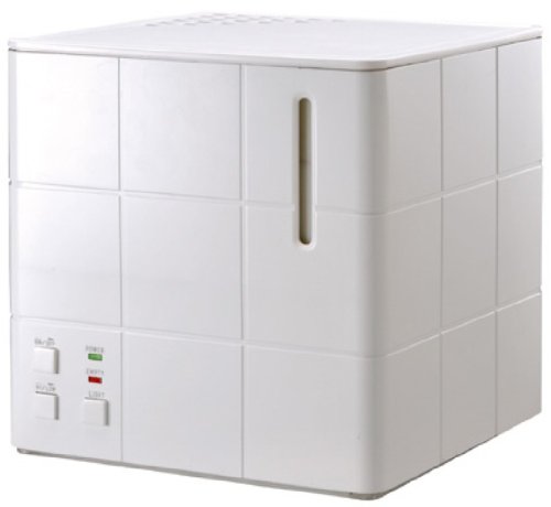 アピックス スチーム式アロマ加湿器 CUBE ホワイト AHD-030-WH