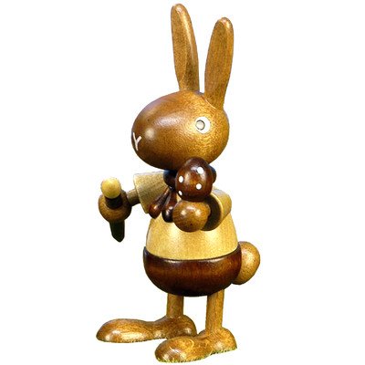 Alexander Taron Christian Ulbricht Ornament Bunny Painting Egg in Natural Wood Finish 4″H x 2.25″W x 2.5″D Alexander Taron Christian Ulbricht Ornament Bunny Painting Egg in Natural Wood Finish 4″H x 2.25″W x 2.5″D