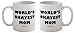 Funny Guy Mugs World's Okayest Mom Ceramic Coffee Mug, White, 11-Ounce