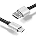 Type C Cable ,6.6 Ft (2m) Braided Cable Reversible Connector for New Macbook 12 Inch, High Speed Charging Cable Power Line for Chromebook Pixel, Nokia N1 Tabletand Other Devices Type C USB