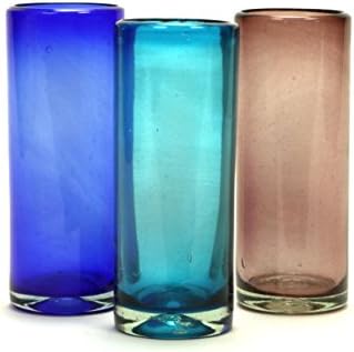 HACIENDA Mexican Highball Glass Aqua