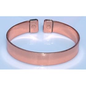 Flat 1/2" Wide Copper Magnetic Therapy Bracelet 80M + FREE GIFT!