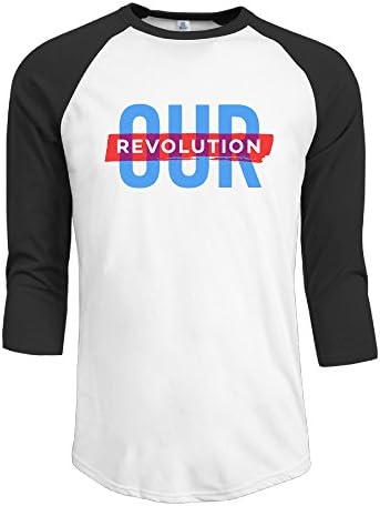 Our Revolution Logo Mens Fashion Tee 3/4 Sleeve Raglan Tops Shirt