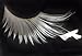 Elegant Lashes F877 Premium White Feather False Eyelashes Halloween Dance Rave Costume