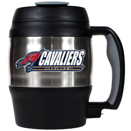 Sports NBA CAVALIERS 52oz. Stainless Steel Macho Travel Mug with Bottle Opener/Stainless Steel