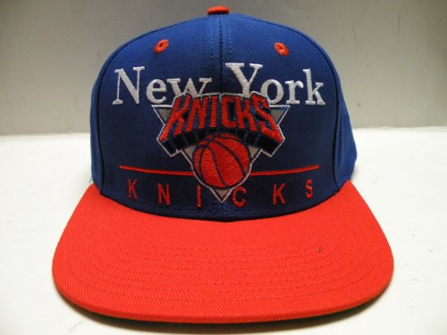 reebok new york knicks blue orange visor underline throwback snapback hat cap