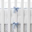 Serena & Lily Basics Crib Bumper, Chambray
