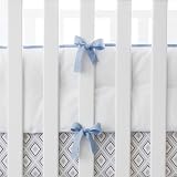 Serena & Lily Basics Crib Bumper, Chambray