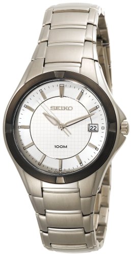 Seiko Men's SGED97 Dress Silver-Tone Watch