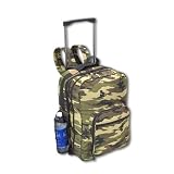Woodland Camouflage Jumbo Wheeled Travel Pack