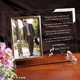 Personalized Father's Day Beveled Glass Frame .. In Your Footsteps
