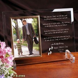 Footsteps Personalized Father's Glass Frame