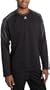 adidas Men's Arctic Long-Sleeve Top, Black/Pure Steel, Large