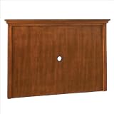 Home Styles Furniture Homestead Entertainment Center Back Panel in Distressed Warm Oak Finish