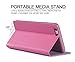 iPhone 6 Plus Case, FyyÂ Ultra Slim Smart Cover Case for iPhone 6 Plus (5.5 inch screen) Pink