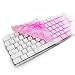 External Keyboard Skin for Apple iMac, MacMini, Power Mac G5, Xserve - Color Pink Transparent