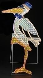 5' Holographic Stork Rope Light Yard Art