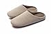 Slippers,WoDeal Unisex Soft Cotton Washable on Stripe Indoor Slippers with Resistant Suede Sole