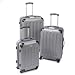 Italienisches 3 tlg. Luxus Kofferset silber von Donna Celeste