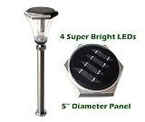 SohoDecor Grand Barcelona Stainless Steel Landscaping Solar Light / ECO Bonus Edition