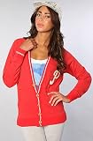 Mitchell & Ness The Philadelphia Phillies Shortstop Cardigan,Sweatshirts for Women, Extra Small,Red