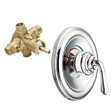Moen T2442-2570 Monticello Posi-Temp Trim Kit with Lever Handle and Valve, Chrome
