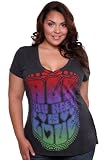 Torrid Plus Size Lords Of Liverpool - Grey All You Need Is Love Tee
