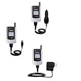 Deluxe Kit for the Samsung SGH-X426 includes a USB cable with Car and Wall Charger - Gomadic Brand w/ TipExchange Technology