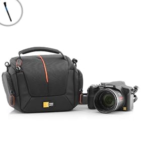 Bundle: 2 items - Durable Protective Digital Camera Bag for Olympus OM-D EM-5 , PEN E-PL1 , PEN E-PL5 and Many More Digital Cameras! ** Includes Lens and Camera Brush! **