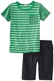 Splendid Littles Boys 2-7 Toddler Stripe Crew Neck Shirt And Short