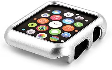 Apple Watch Case [Ultra-Thin] Apple Watch PC Plated Cover Case Slim Premium Super / Exact Fit / Plastic Cover Snap On Hard Protective Case for Apple Watch (PC Case sliver 38mm)