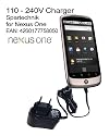 Netzteil für Google Nexus One. 220V Ladegerät für die Steckdose für Smartphone Nexus 1. 110 - 240 Volt. NEU
