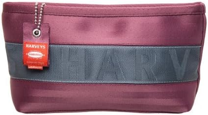 Harveys Seatbelt Bags Large Make-Up Case Bag - Plum / Navy