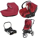 B�b� Confort - Combin� Trio High Trek avec base auto Cr�atis - Intense red