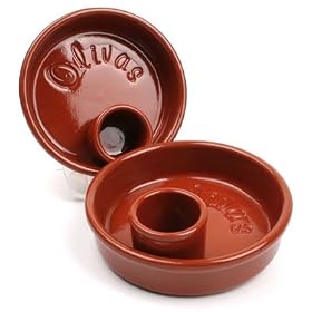 Clay Olive Serving Dish by Hot Paella