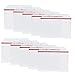 10 Pack Horizontal Extra Thick Clear ID Badge Holder Card Holder with Resealable Zip for Multiple Cards (Vinyl PVC) by Wisdompro - Red Zip (4-3/8