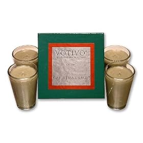 Votivo Aromatic A Christmas Sage 78 Holiday Cottage Lights