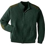 Men’s Cabela’s Outfitter Series Lamb’sWool Zip Cardigan – Loden